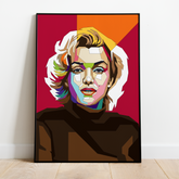 Pop Art Plakat - Marilyn Monroe - Just Karikatur