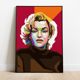 Pop Art Plakat - Marilyn Monroe - Just Karikatur