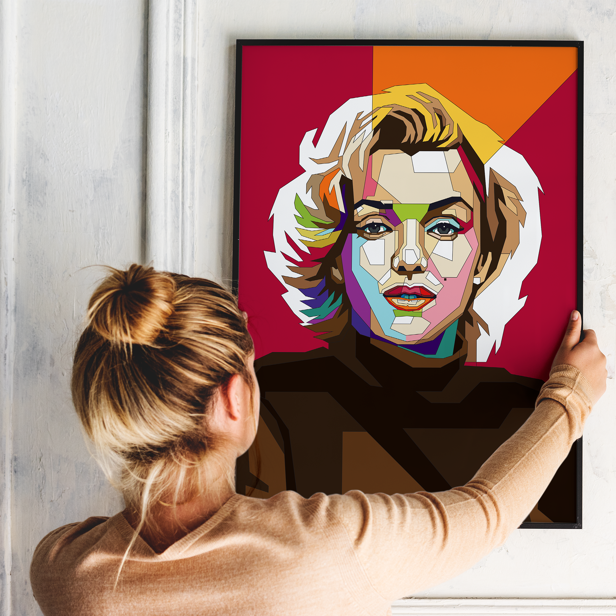 Pop Art Plakat - Marilyn Monroe - Just Karikatur