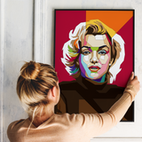 Pop Art Plakat - Marilyn Monroe - Just Karikatur