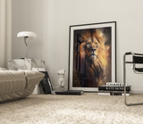 Løve Plakat 1 (50 x 70 cm ) - u/ramme - Just Karikatur