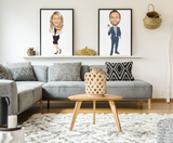 Ejendomsmægler karikaturtegning (1 person) - Basis - Just Karikatur