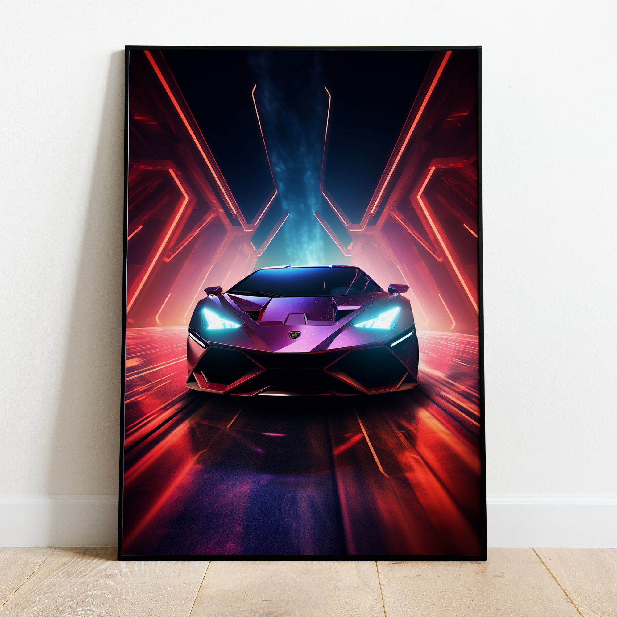 Futuristisk Lamborghini - plakat 9 - Just Karikatur