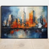 Abstrakt bymaleri - plakat 1 - Just Karikatur