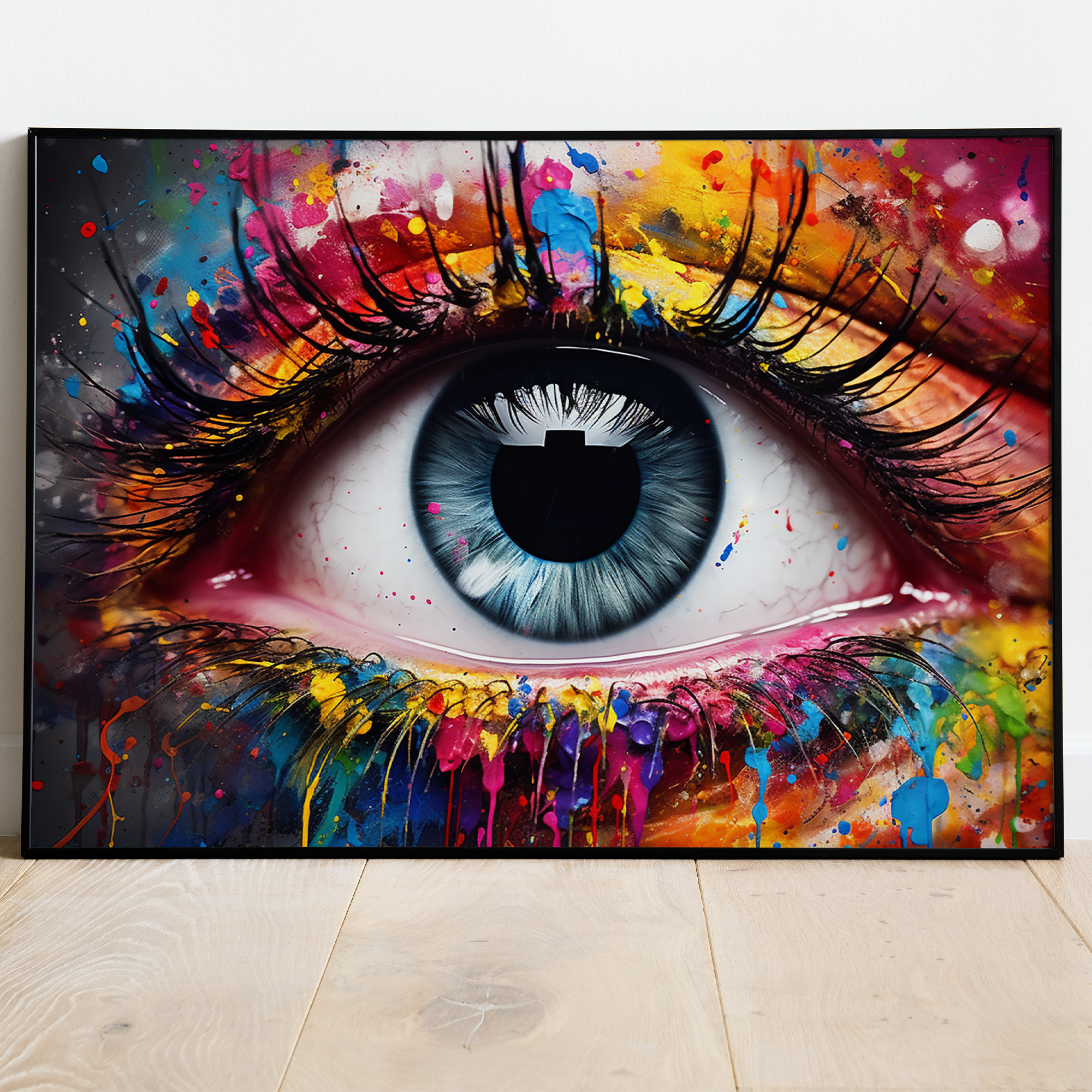 Blå øje - plakat 1 - Just Karikatur