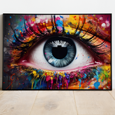 Blå øje - plakat 1 - Just Karikatur