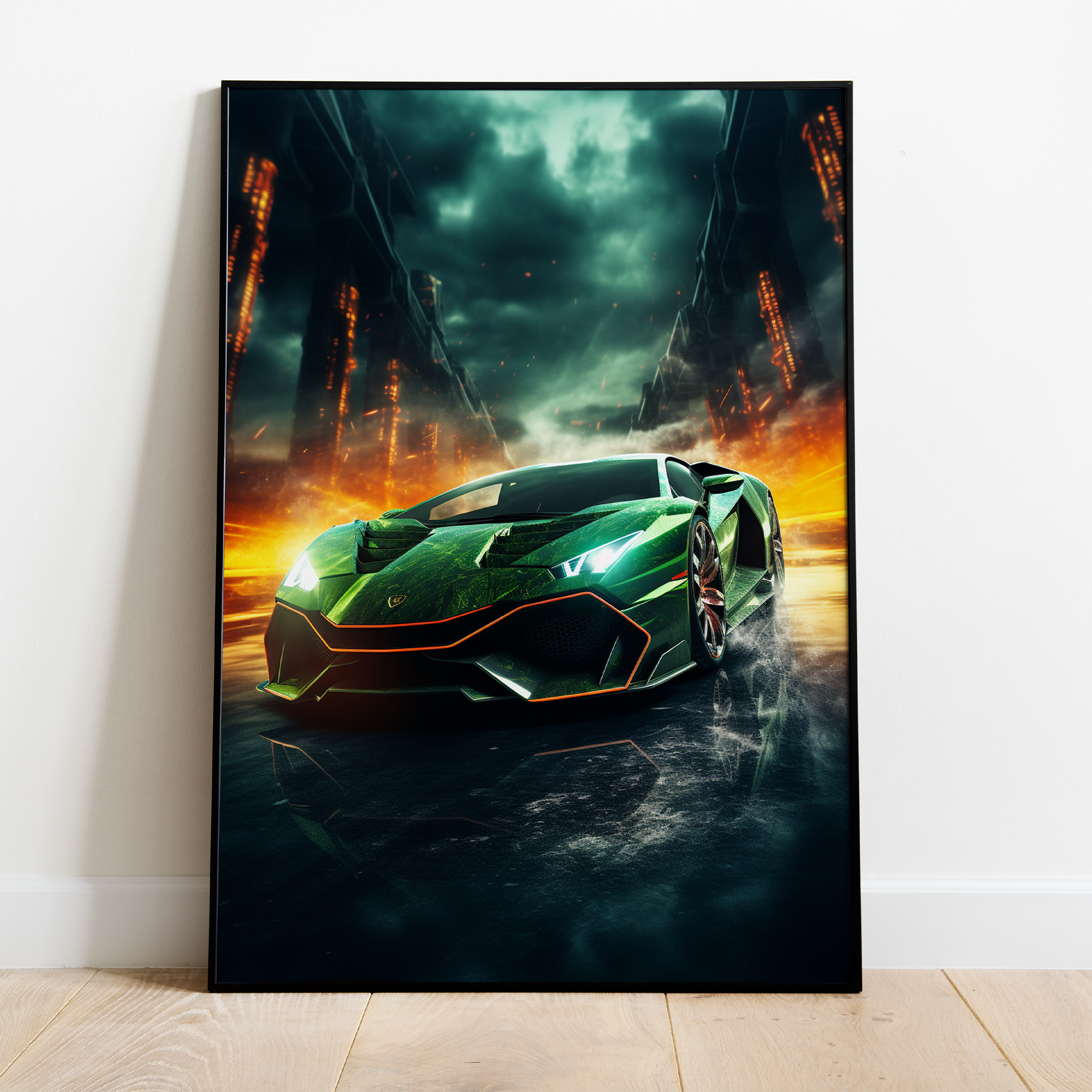 Futuristisk Lamborghini - plakat 13 - Just Karikatur