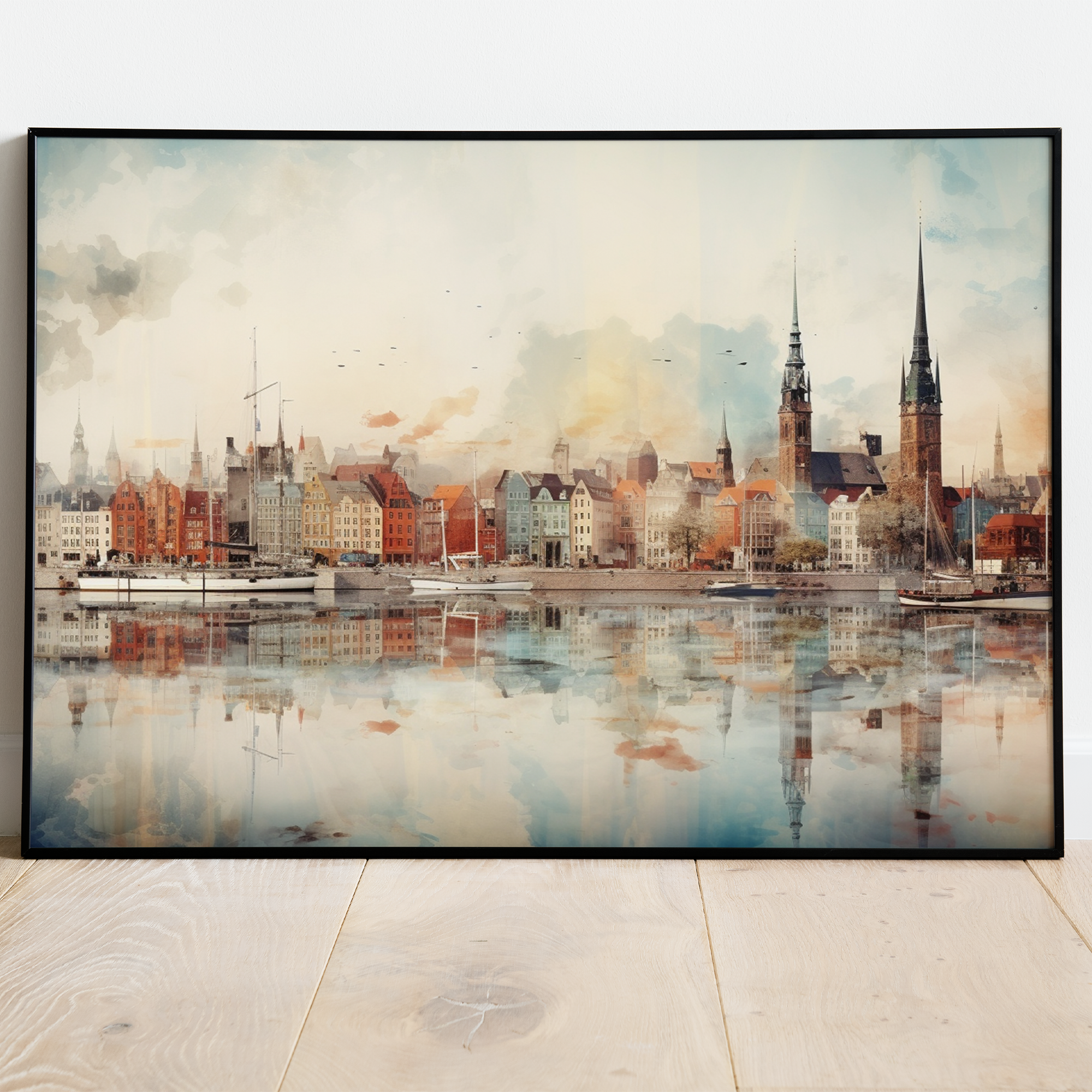 Maleri af København - plakat 1 - Just Karikatur