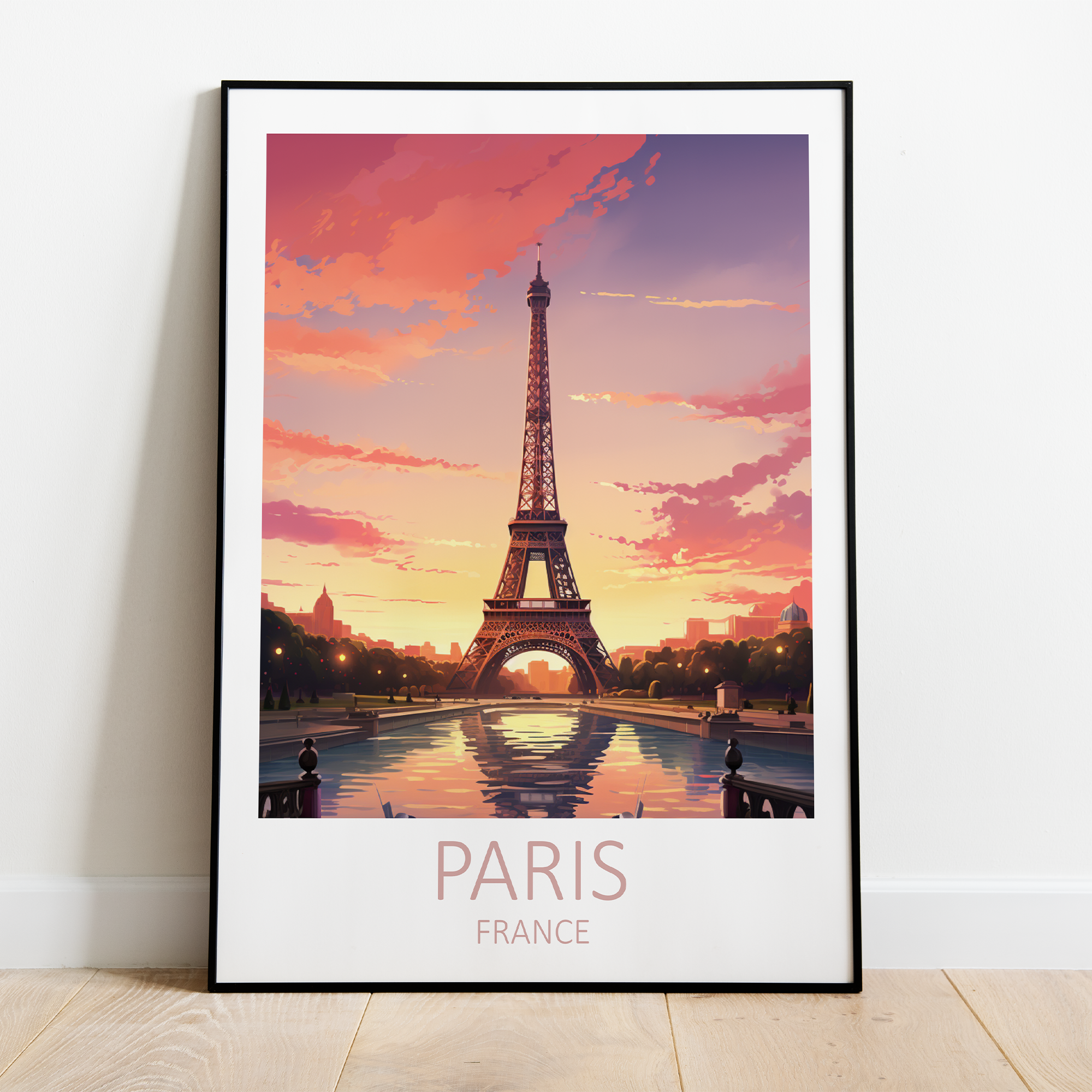 Eiffel Tower i Paris - plakat 1 - Just Karikatur