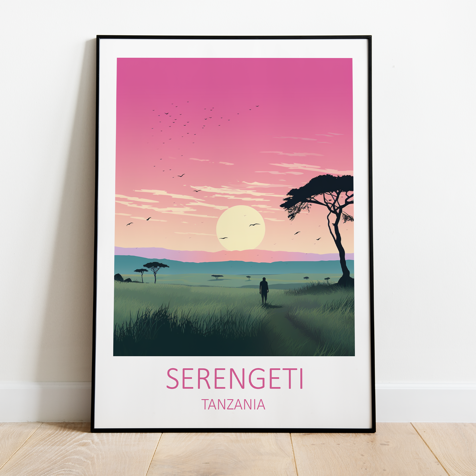 Serengeti Migration - plakat - Just Karikatur