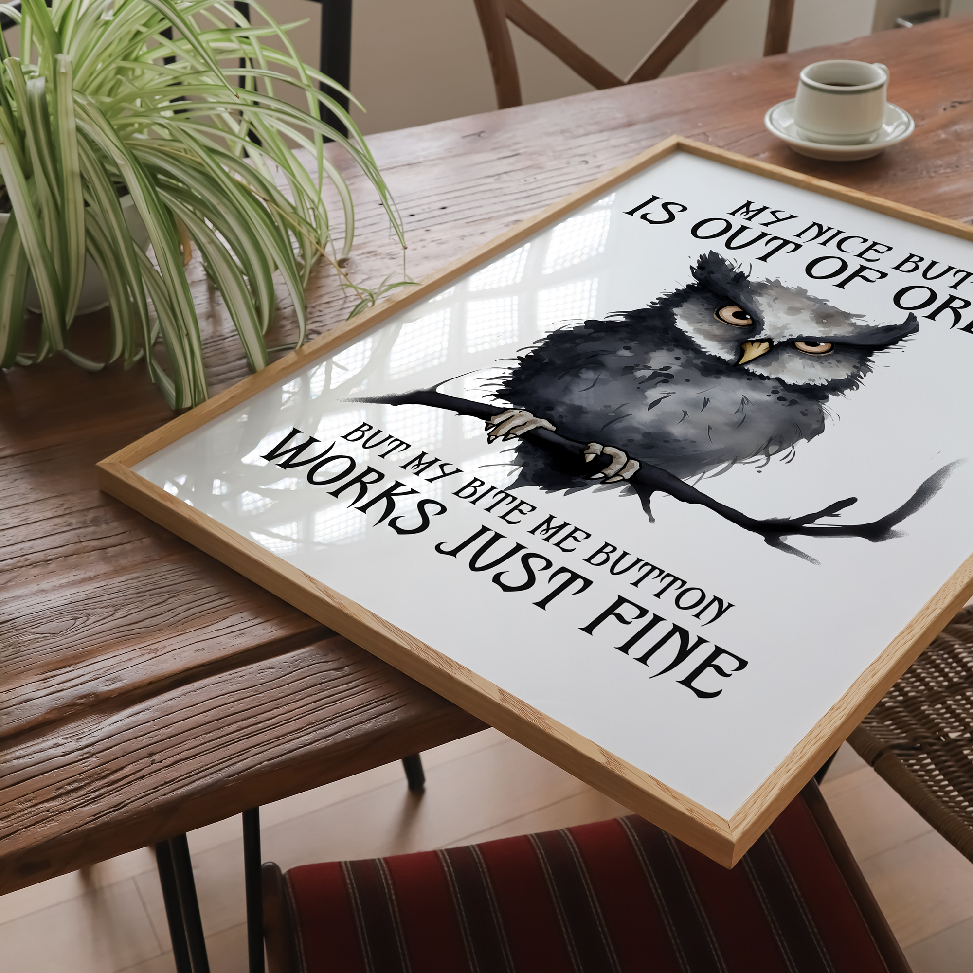 Sjov citat - plakat 8 - Just Karikatur