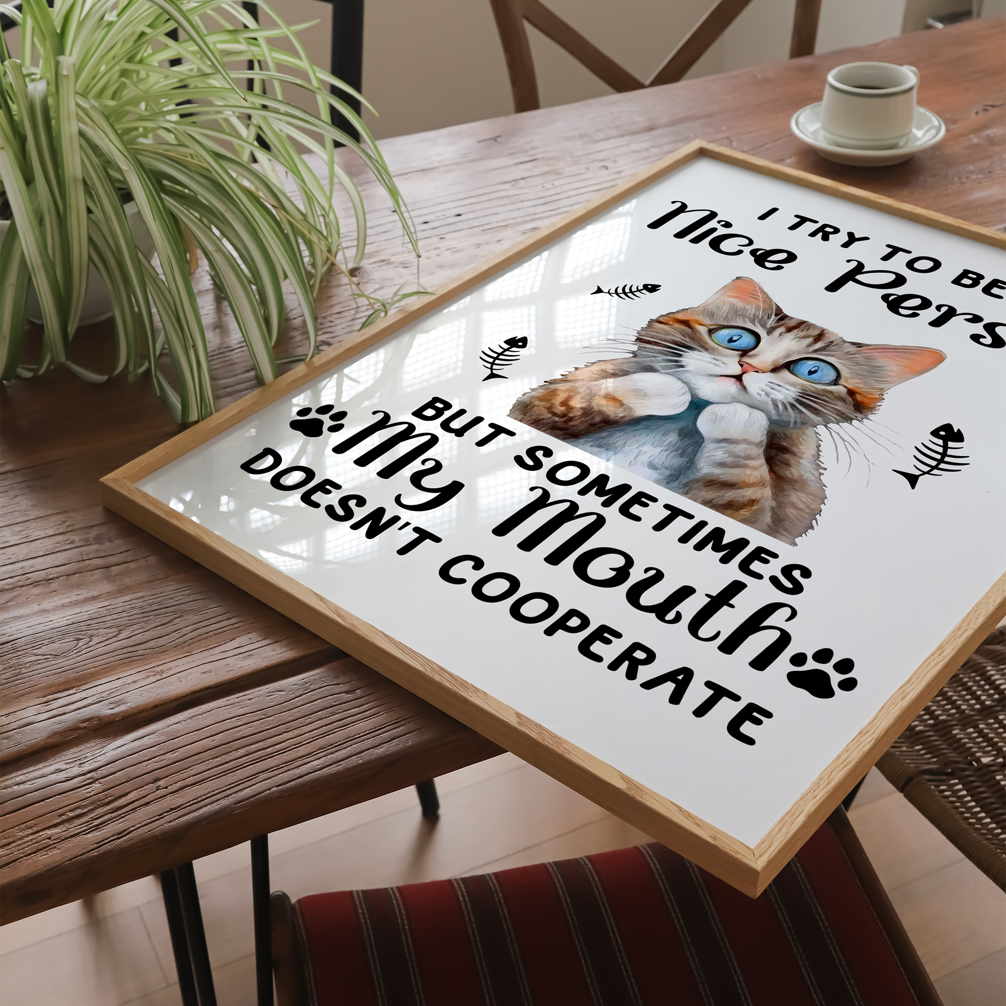 Sjov citat - plakat 2 - Just Karikatur