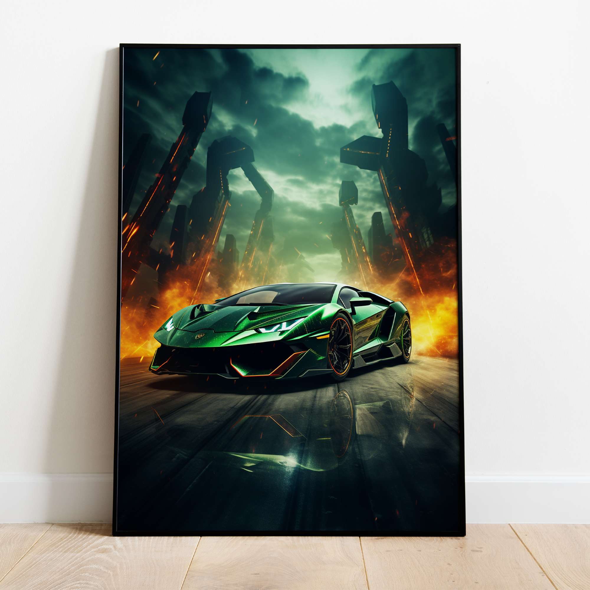 Futuristisk Lamborghini - plakat 8 - Just Karikatur