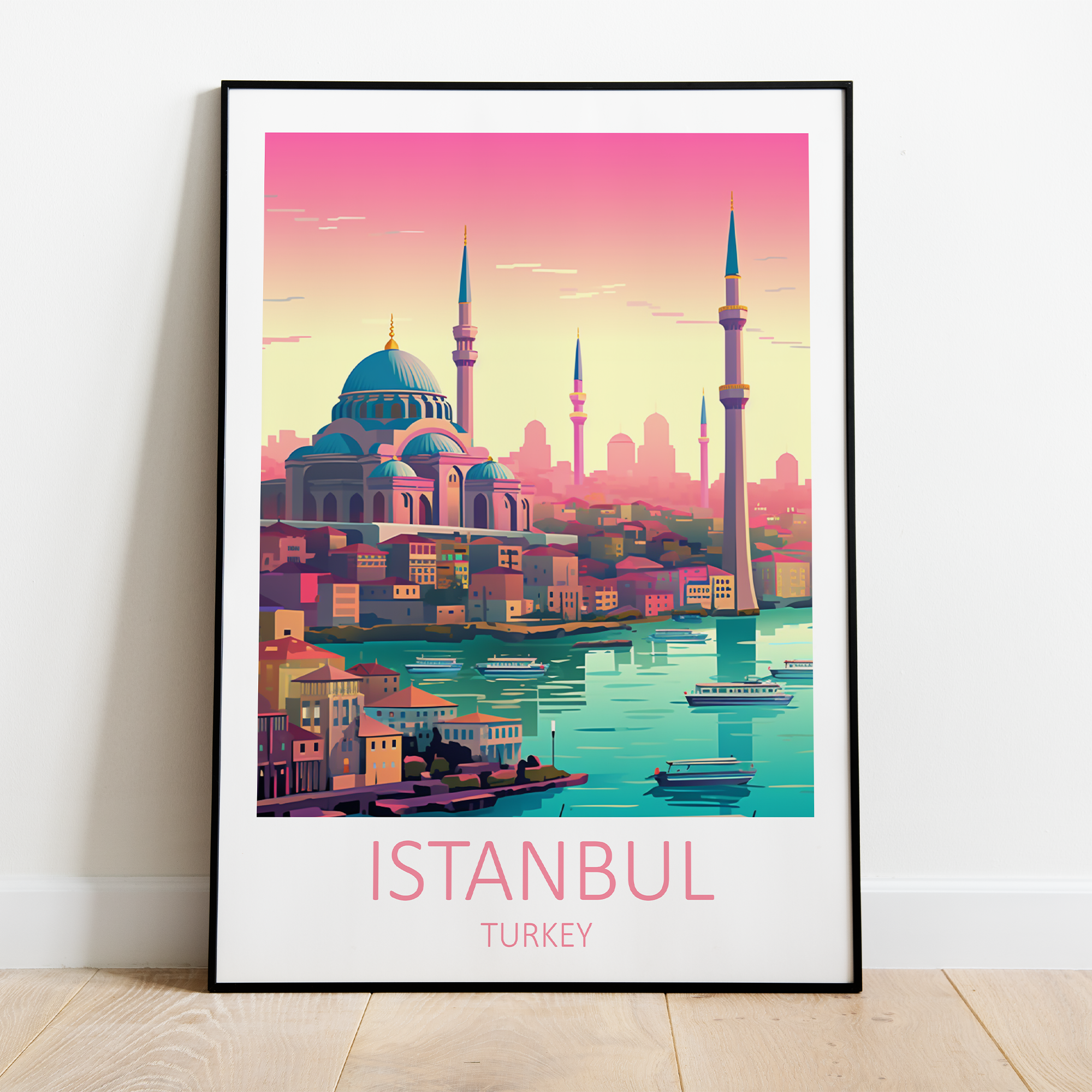 Istanbul i Tyrkiet - plakat - Just Karikatur