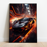 Futuristisk Lamborghini - plakat 7 - Just Karikatur