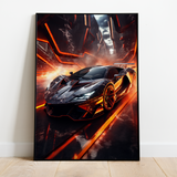 Futuristisk Lamborghini - plakat 7 - Just Karikatur