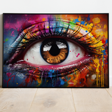 Brun øje - plakat 1 - Just Karikatur