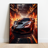 Futuristisk Lamborghini - plakat 14 - Just Karikatur