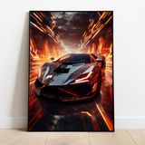 Futuristisk Lamborghini - plakat 14 - Just Karikatur