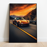 Porsche 911 - plakat 3 - Just Karikatur