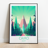 Cairo i Egypten - plakat - Just Karikatur