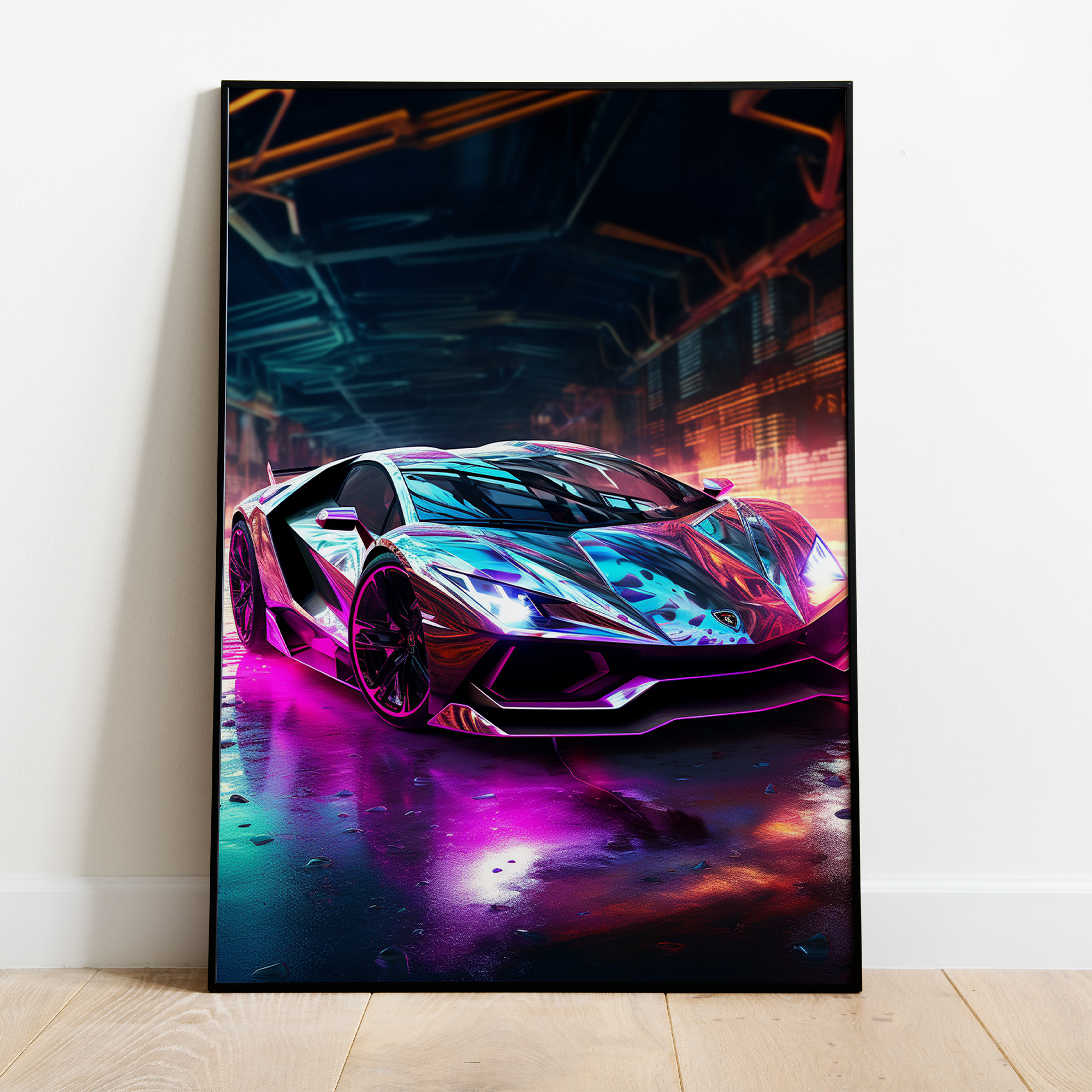 Futuristisk Lamborghini - plakat 5 - Just Karikatur