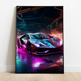 Futuristisk Lamborghini - plakat 5 - Just Karikatur