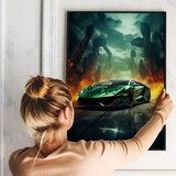 Futuristisk Lamborghini - plakat 8 - Just Karikatur