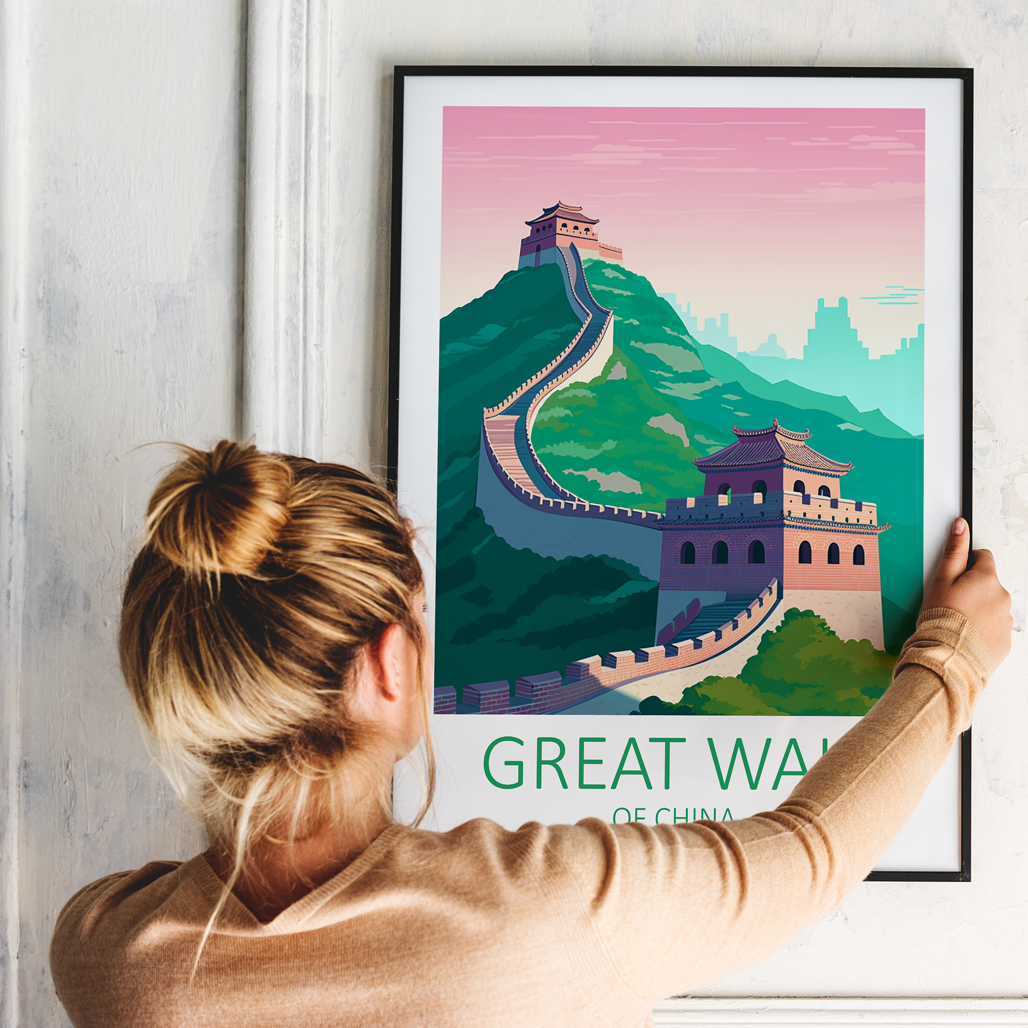 Great Wall Of China - plakat - Just Karikatur