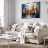 Abstrakt bymaleri - plakat 1 - Just Karikatur