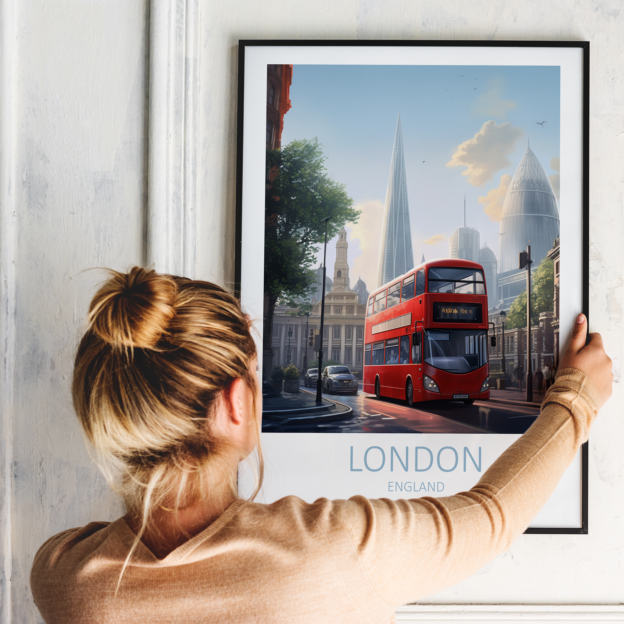London i England - plakat 3 - Just Karikatur