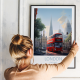 London i England - plakat 3 - Just Karikatur