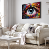 Blå øje - plakat 1 - Just Karikatur