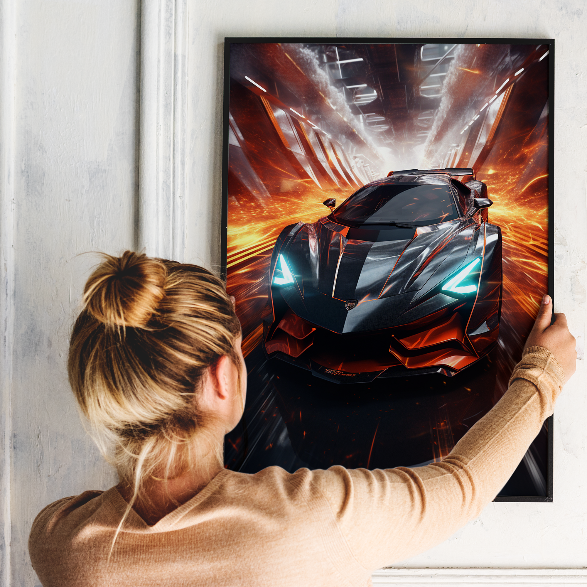 Futuristisk Lamborghini - plakat 11 - Just Karikatur