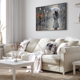 Under regnvej med paraply - plakat 1 - Just Karikatur