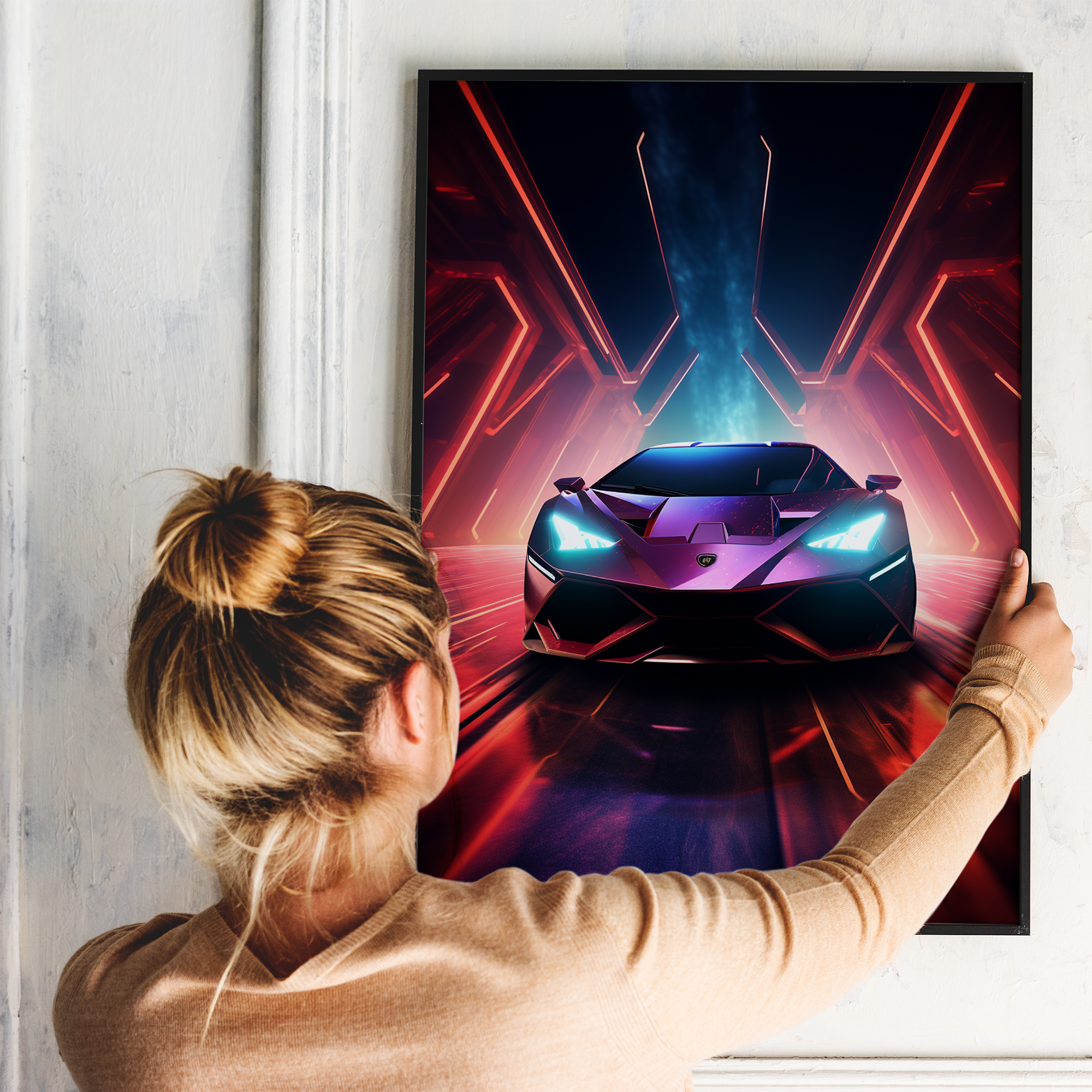 Futuristisk Lamborghini - plakat 9 - Just Karikatur