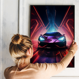 Futuristisk Lamborghini - plakat 9 - Just Karikatur