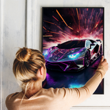 Futuristisk Lamborghini - plakat 12 - Just Karikatur