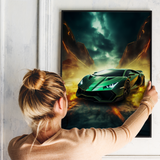 Futuristisk Lamborghini - plakat 1 - Just Karikatur