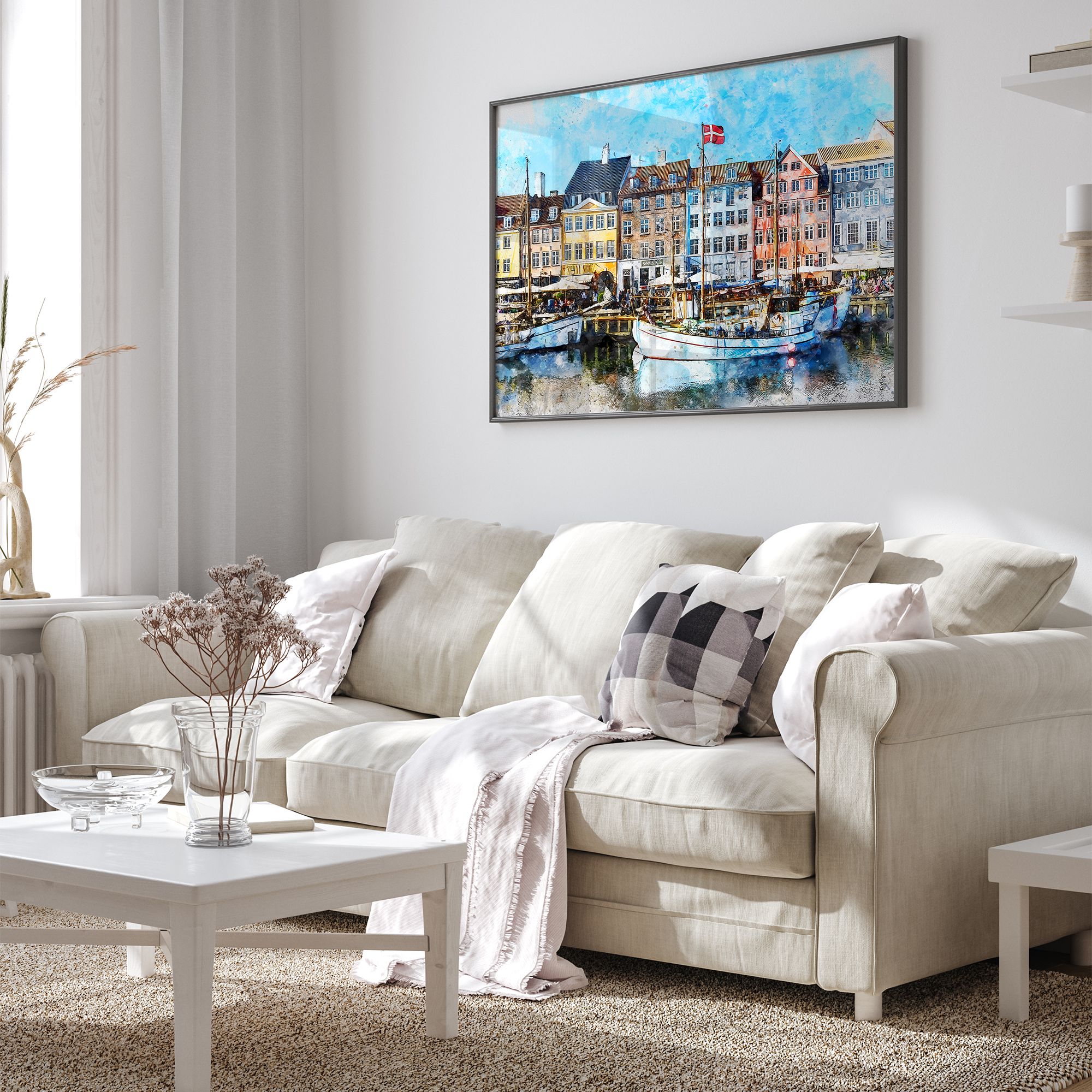 Maleri af København - plakat 2 - Just Karikatur