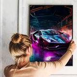 Futuristisk Lamborghini - plakat 5 - Just Karikatur