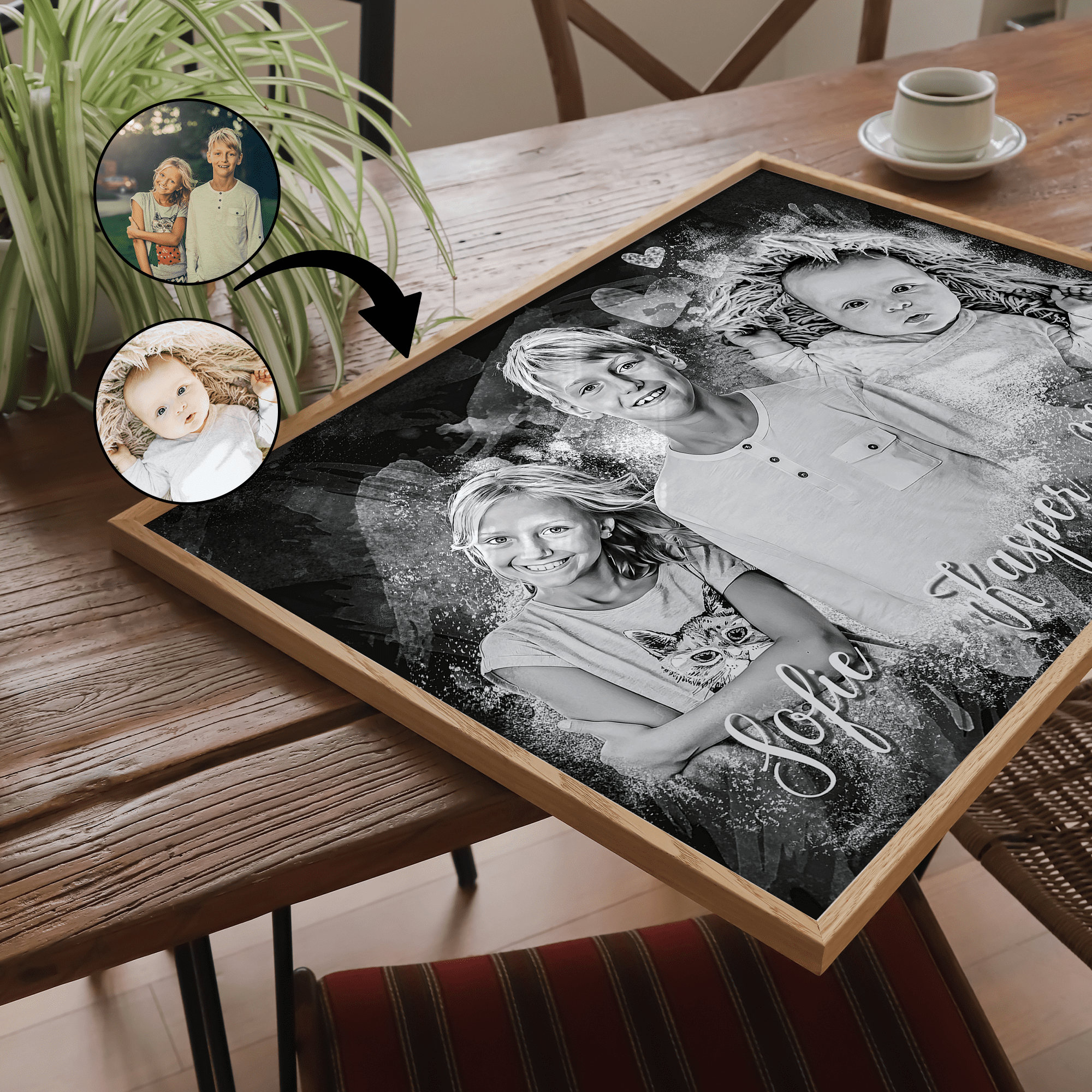 Personligt Design - Unik plakat efter dine fotos - Just Karikatur