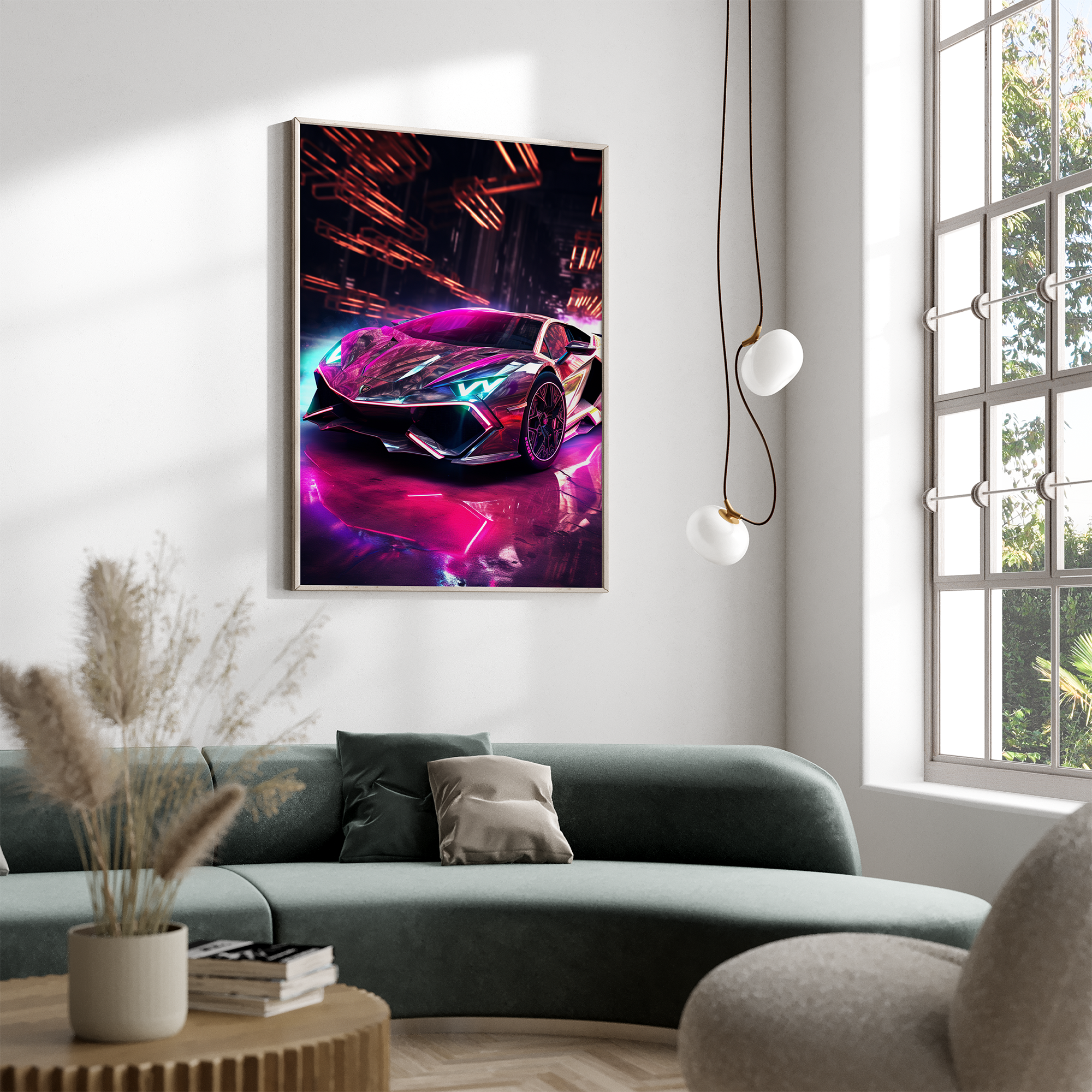 Futuristisk Lamborghini - plakat 10 - Just Karikatur