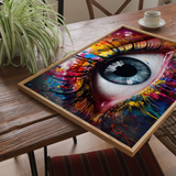 Blå øje - plakat 1 - Just Karikatur