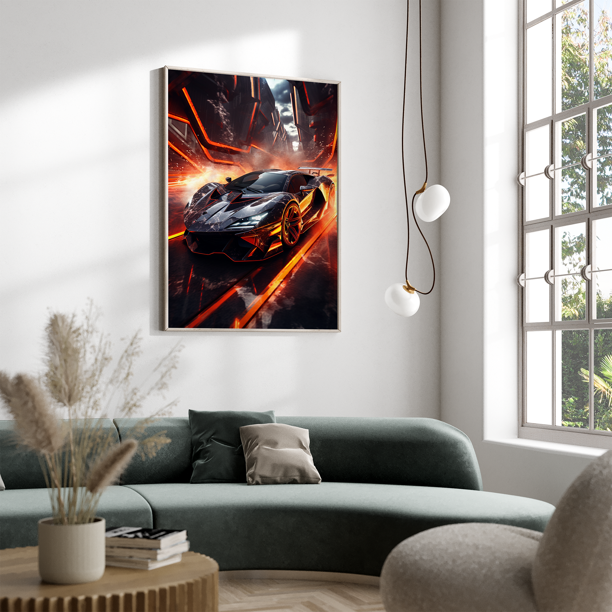 Futuristisk Lamborghini - plakat 7 - Just Karikatur