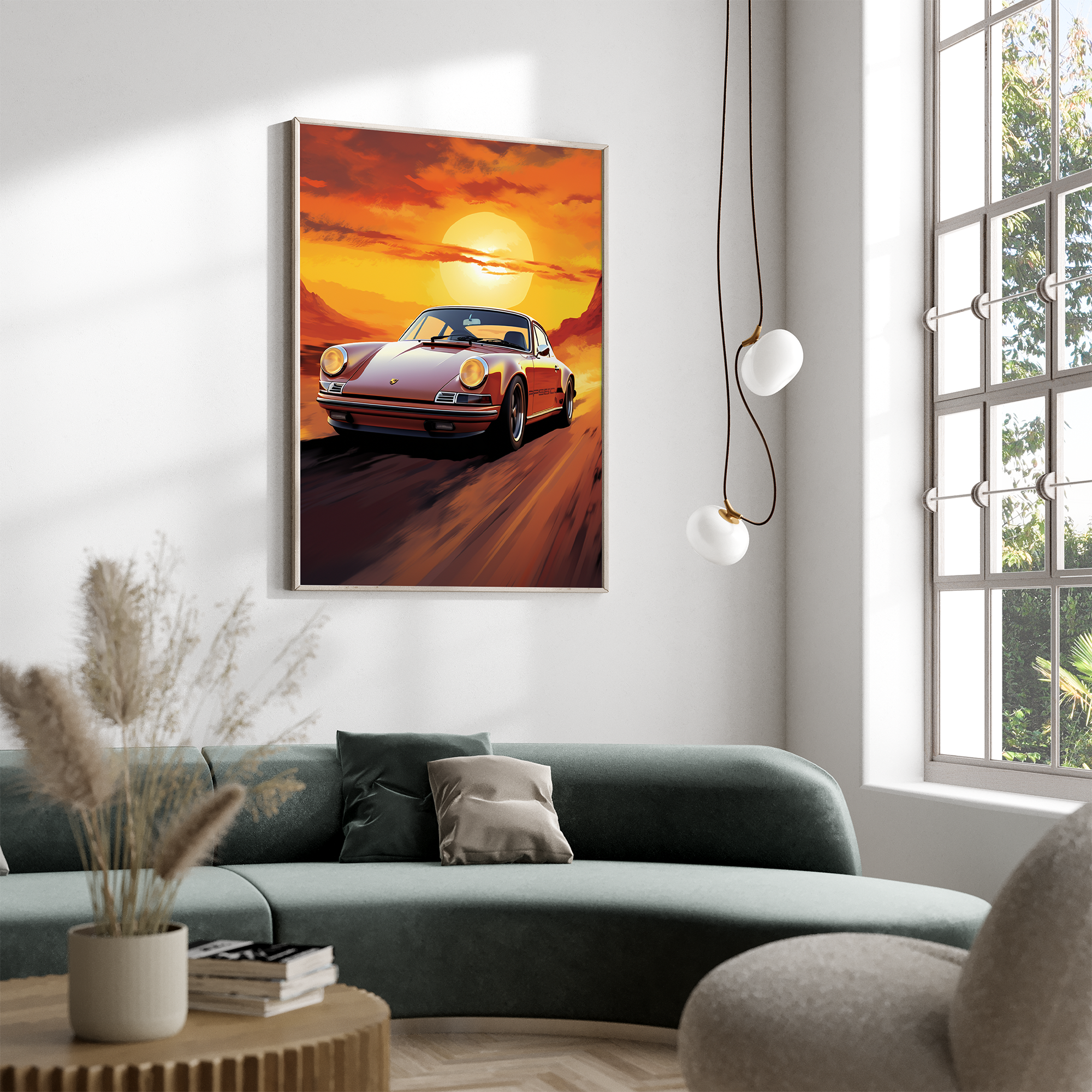 Porsche 911 - plakat 4 - Just Karikatur