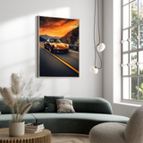 Porsche 911 - plakat 3 - Just Karikatur