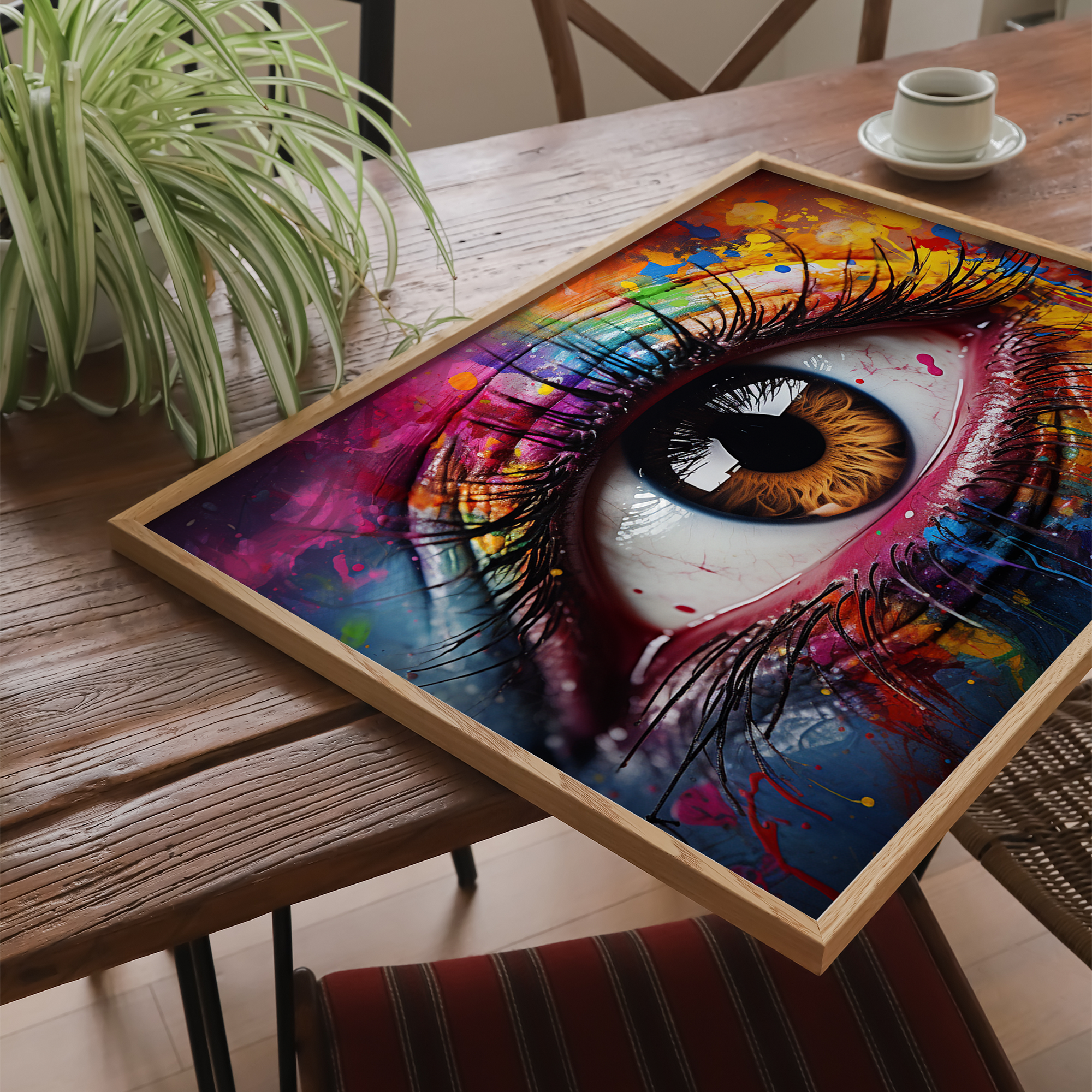 Brun øje - plakat 1 - Just Karikatur