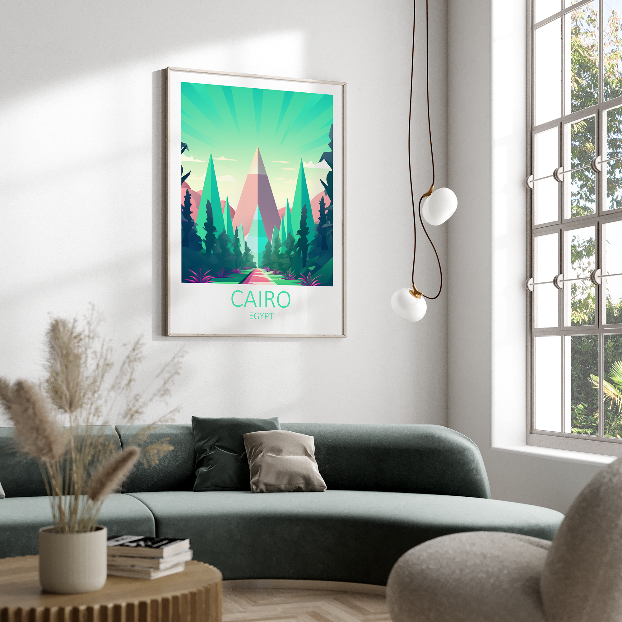 Cairo i Egypten - plakat - Just Karikatur