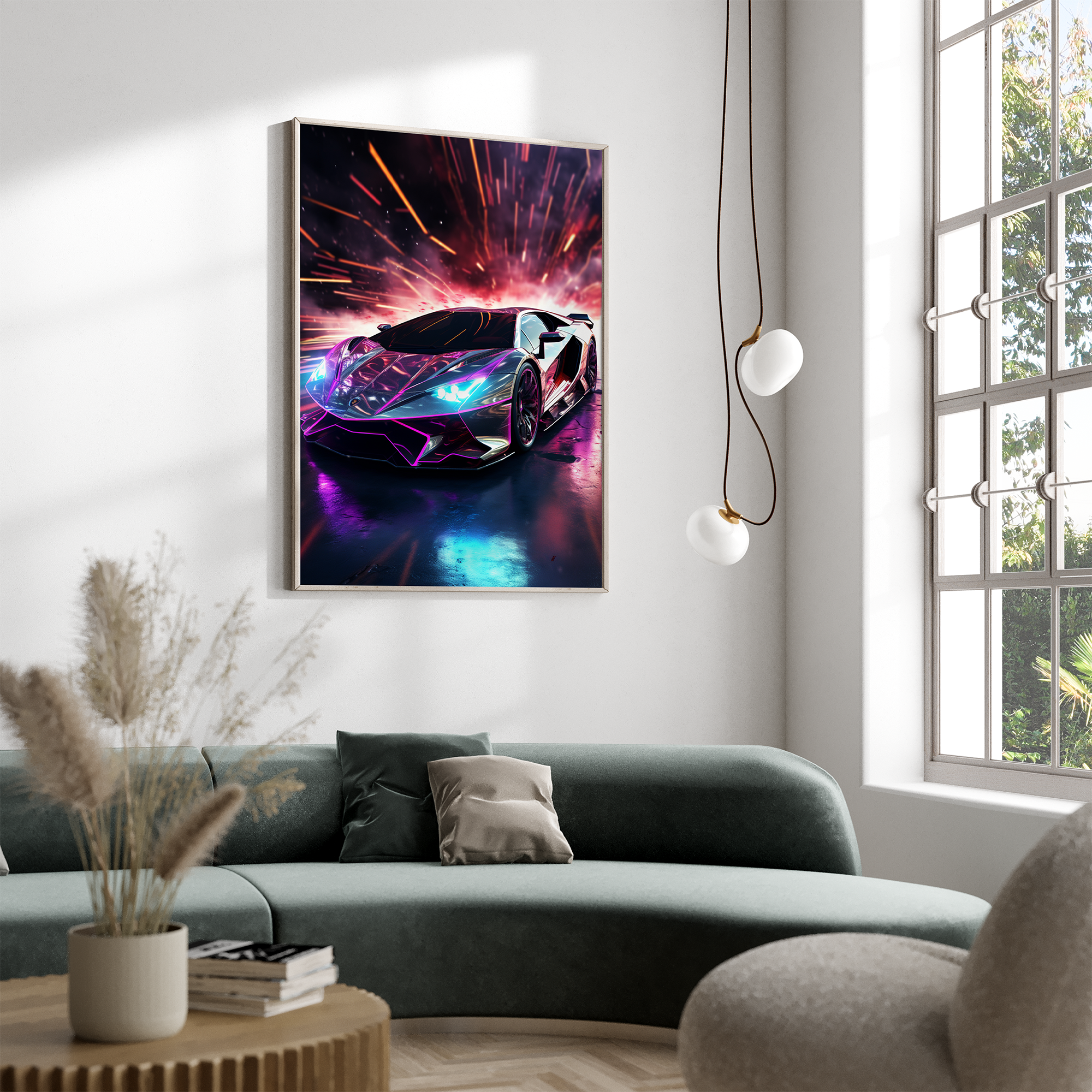 Futuristisk Lamborghini - plakat 12 - Just Karikatur